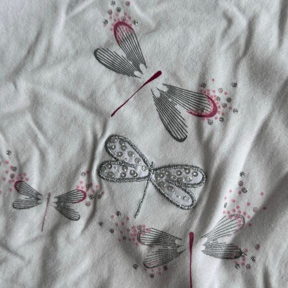 Okaidi White Dragonfly Long Sleeve T-Shirt - Size 8 - Picture 3 of 3